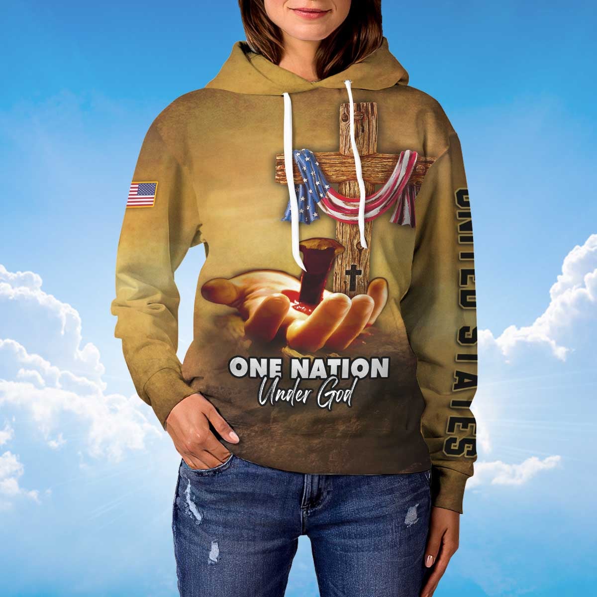 america-under-god-nailed-in-hand-hoodie