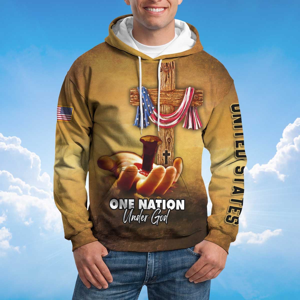 america-under-god-nailed-in-hand-hoodie