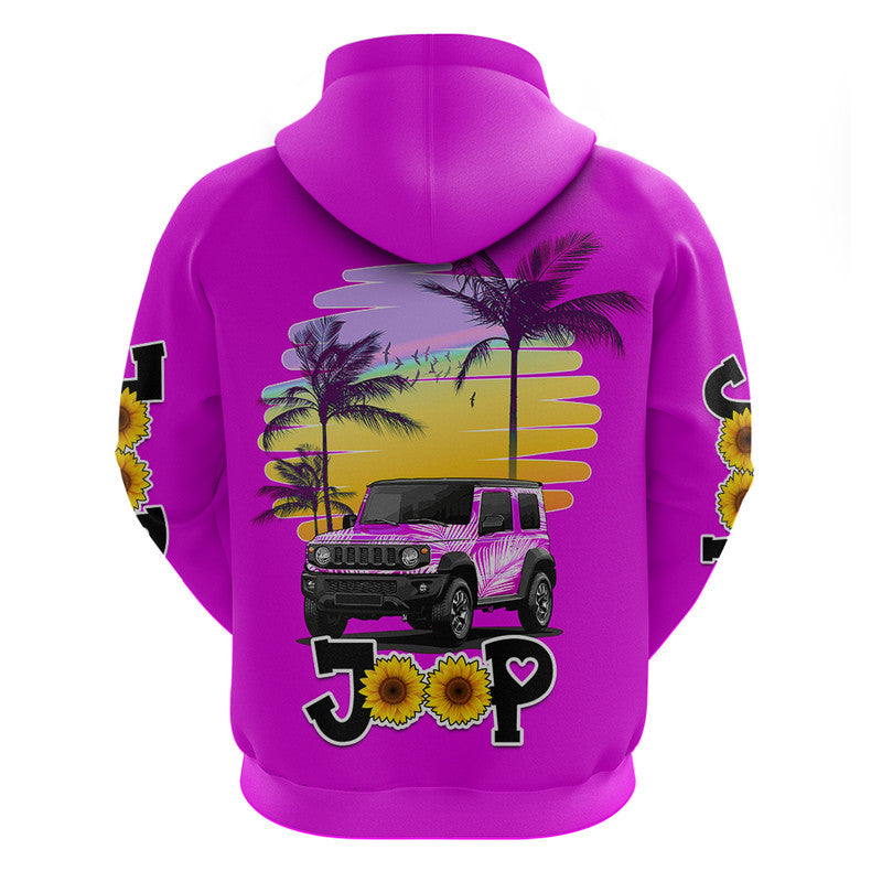 jeep-girl-hoodie-beach-sunset-pink-jeep