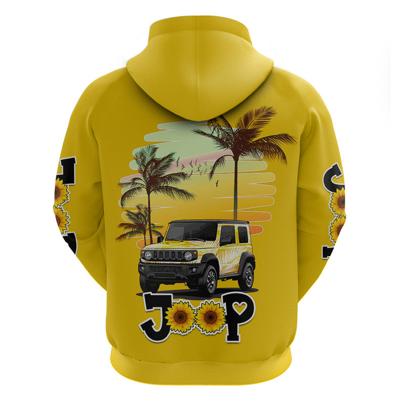 jeep-girl-hoodie-beach-sunset-yellow-jeep