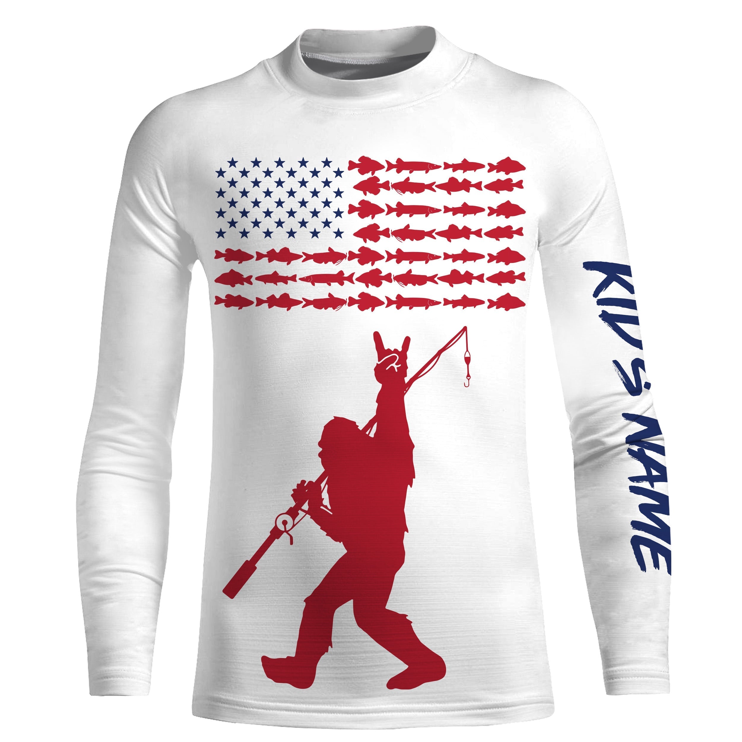 amerian-fishing-us-flag-patriotic-freshwater-fish-bigfoot-fishing-custom-name-3d-tournament-fishing-shirts-uv-protection-upf-30-fishing-long-sleeve-shirts