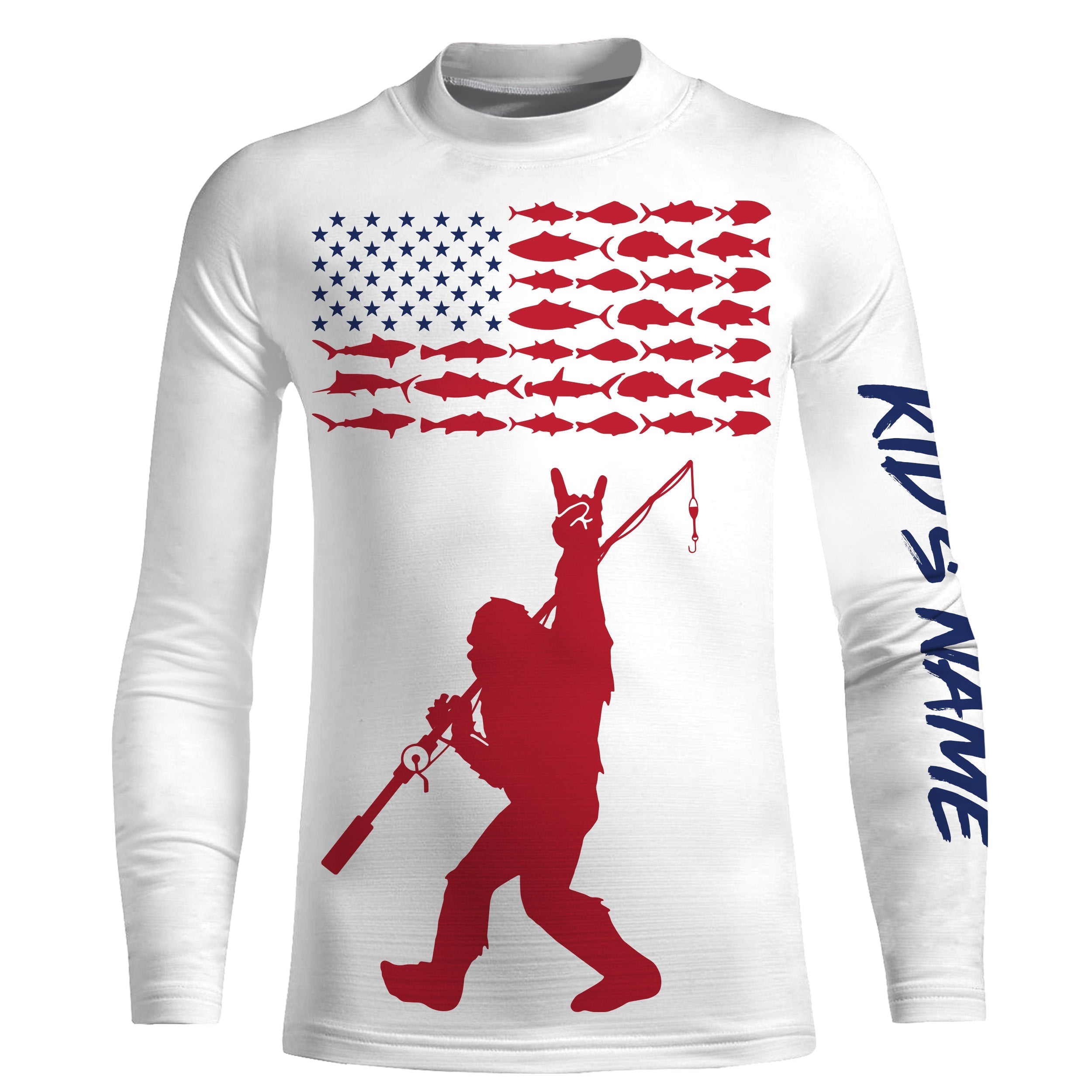 amerian-fishing-us-flag-patriotic-fishing-bigfoot-fishing-custom-name-3d-tournament-fishing-shirts-uv-protection-upf-30-fishing-long-sleeve-shirts