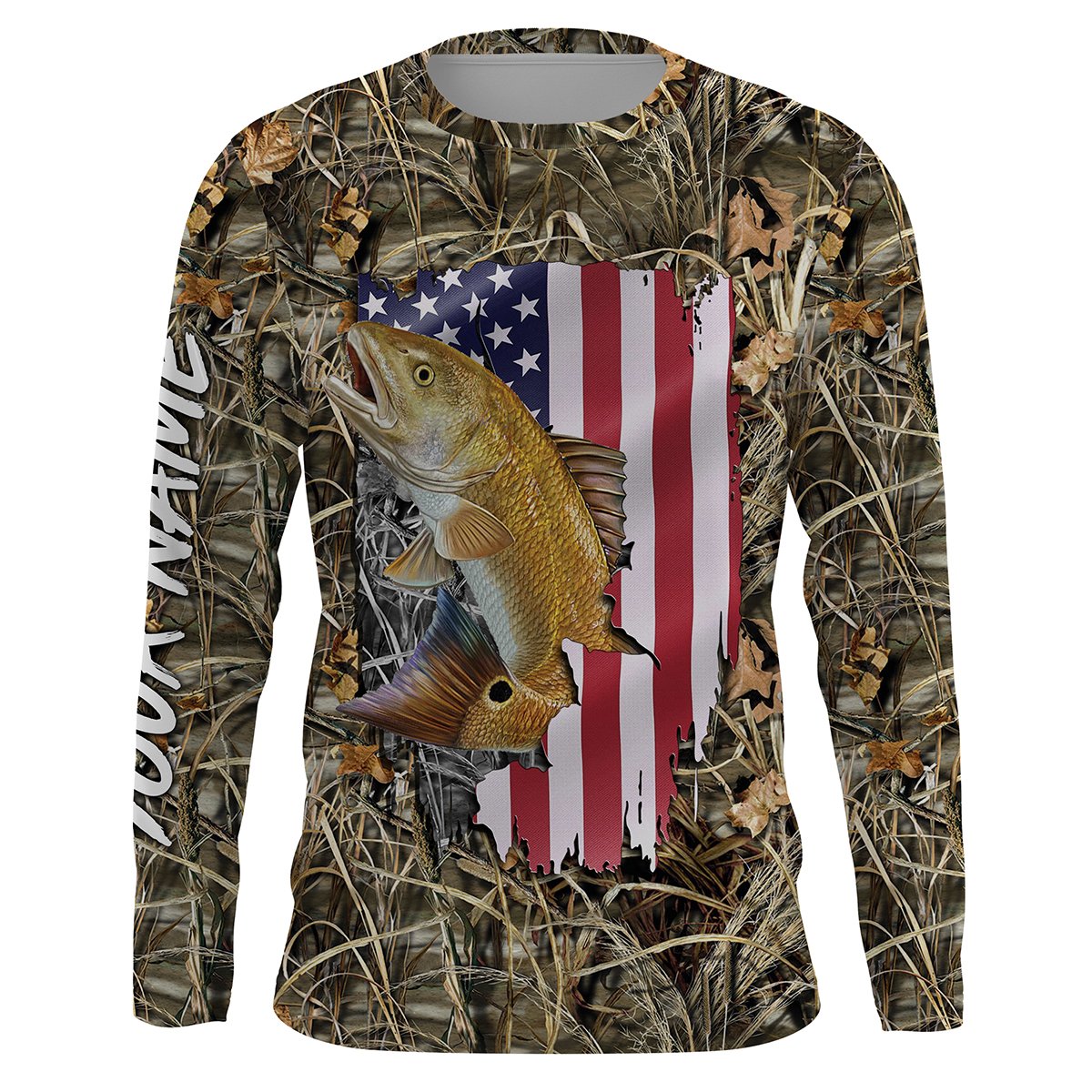 american-redfish-fishing-camo-shirts-for-men-women-kid-performance-long-sleeve-uv-protection-quick-dry-customize-name-upf-30-fishing-long-sleeve-shirts