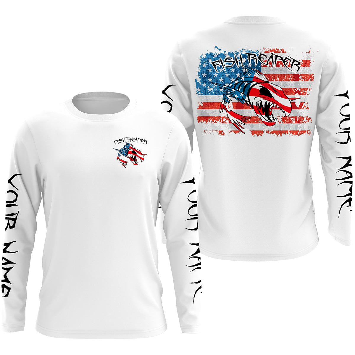 american-flag-fish-reaper-skull-personalized-custom-name-sun-protection-long-sleeve-fishing-shirts-fishing-long-sleeve-shirts