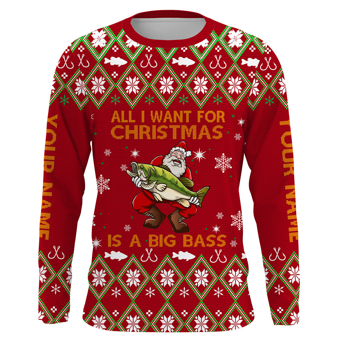 all-i-want-for-christmas-is-a-big-bass-fishing-santa-fishing-customized-name-uv-protection-upf-30-christmas-fishing-clothing-fishing-long-sleeve-shirts