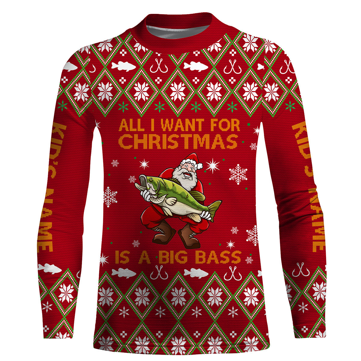 all-i-want-for-christmas-is-a-big-bass-fishing-santa-fishing-customized-name-uv-protection-upf-30-christmas-fishing-clothing-fishing-long-sleeve-shirts