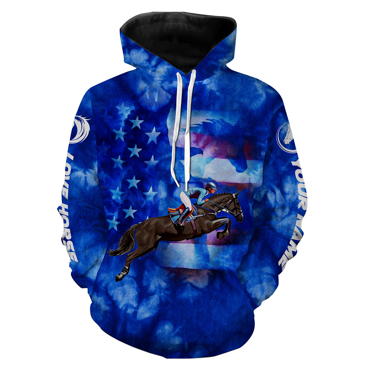 american-horse-riding-blue-horse-shirt-for-girl-customize-name-3d-all-over-printed-shirts-personalized-gifts-for-horse-lovers-fishing-hoodie