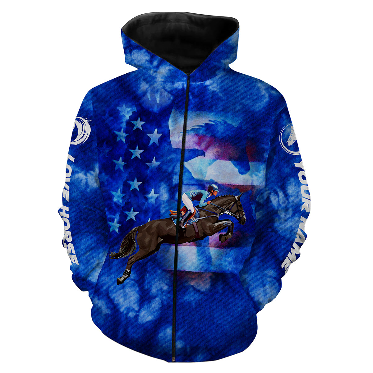 american-horse-riding-blue-horse-shirt-for-girl-customize-name-3d-all-over-printed-shirts-personalized-gifts-for-horse-lovers-fishing-hoodie