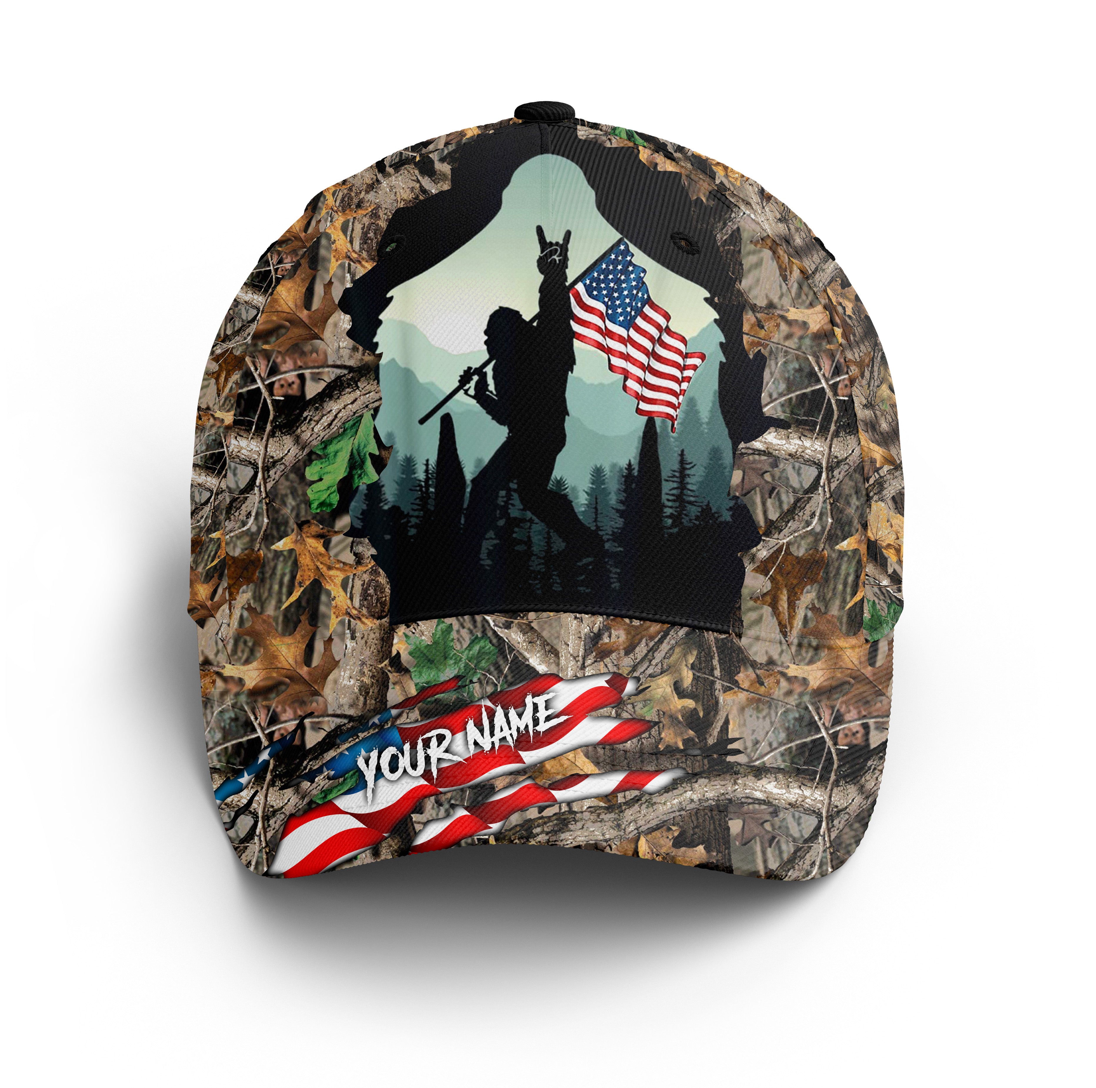 american-flag-bigfoot-camo-hat-custom-bigfoot-sasquatch-classic-cap-adjustable-mesh-unisex-baseball-hat-camo-camping-hunting-fishing-classic-cap