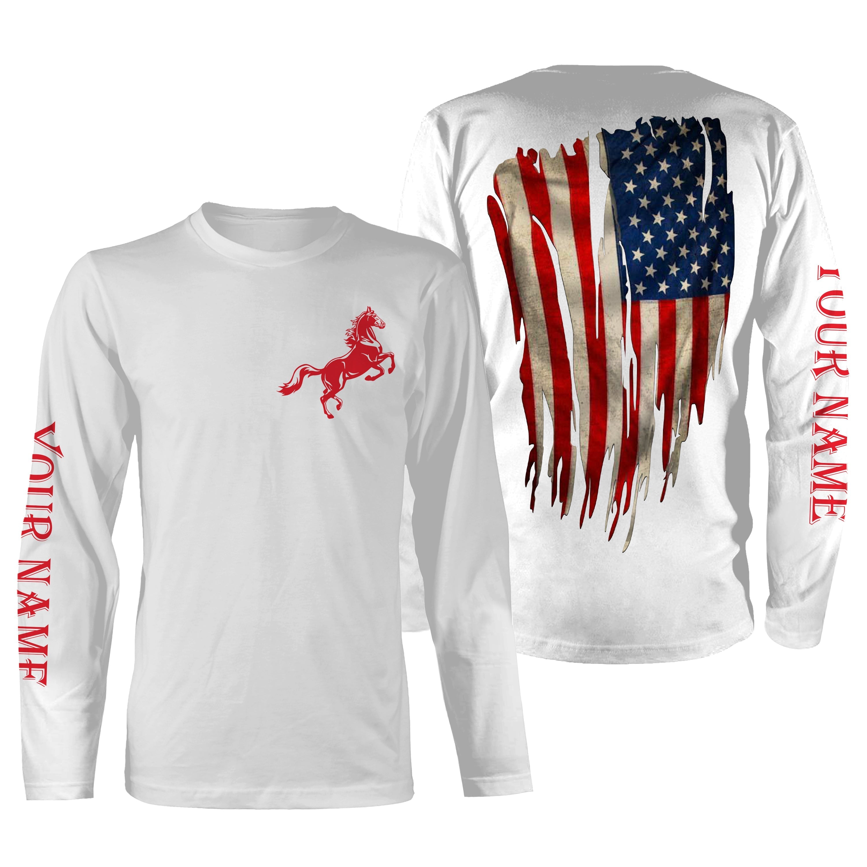 american-flag-patriotic-horse-riding-custom-name-3d-all-over-printed-shirts-personalized-horse-shirt-fishing-long-sleeve-shirts