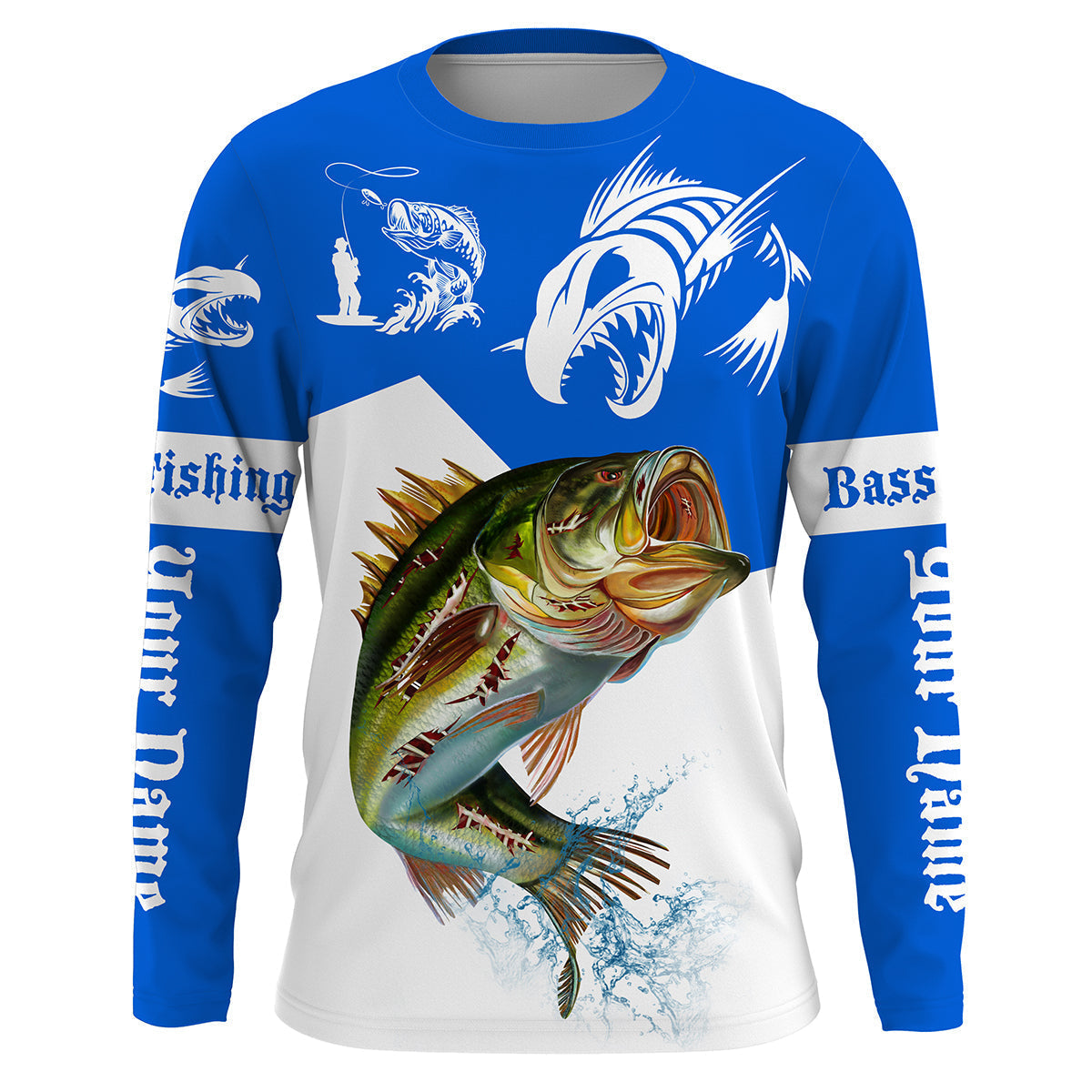 angry-largemouth-bass-fishing-custom-long-sleeve-fishing-shirts-fish-skeleton-fishing-jerseys-blue-fishing-long-sleeve-shirts