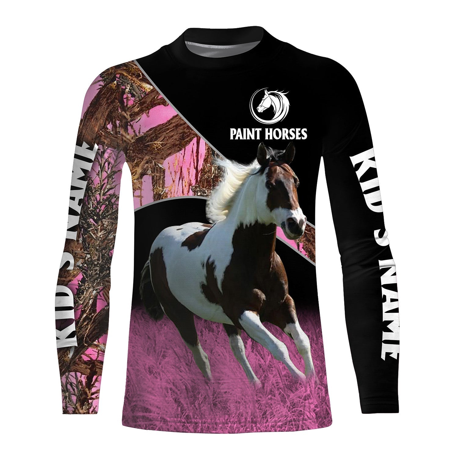 american-paint-horse-pink-tree-camo-custom-name-full-printing-sweatshirt-hoodie-t-shirt-personalized-gift-for-horse-lovers-fishing-long-sleeve-shirts