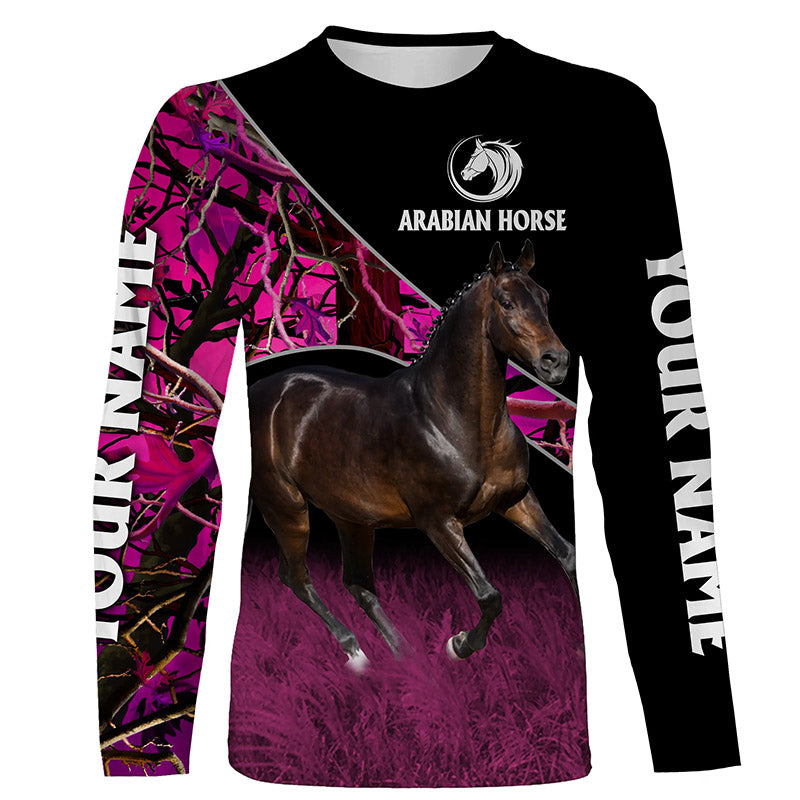 arabian-horse-pink-camo-custom-name-full-printing-shirts-hoodie-personalized-gift-for-horse-lovers-fishing-long-sleeve-shirts