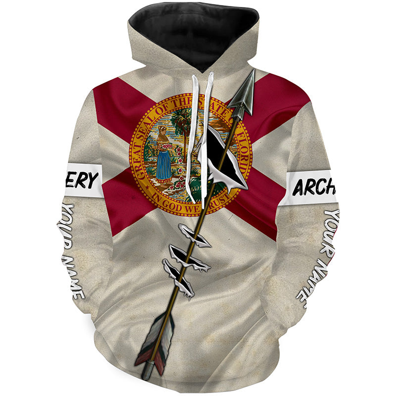 archery-bow-hunting-florida-flag-custom-name-3d-all-over-print-shirt-archers-gifts-for-adult-and-kid-fishing-hoodie