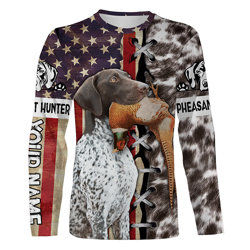 american-flag-pheasant-hunting-with-german-shorthaired-pointer-gsp-personalized-name-3d-zip-hoodie-gift-for-hunter-fishing-long-sleeve-shirts