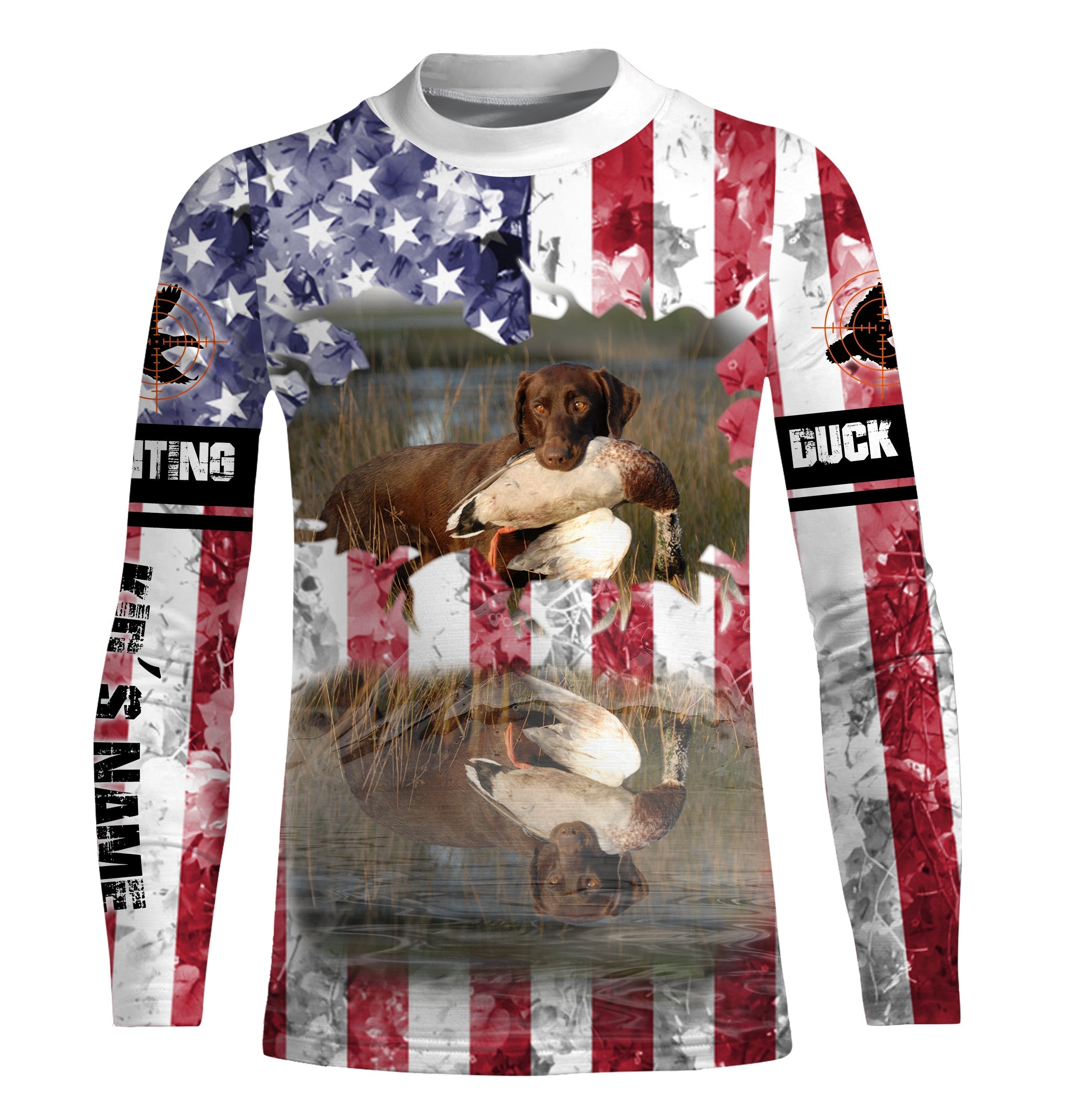 american-flag-chocolate-labrador-retriever-duck-hunting-dog-custom-name-3d-all-over-print-shirts-fishing-long-sleeve-shirts