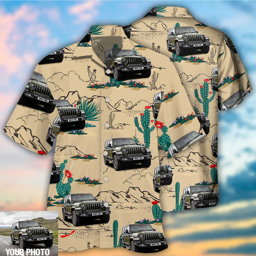 jeep-cactus-in-desert-custom-photo-hawaiian-shirt