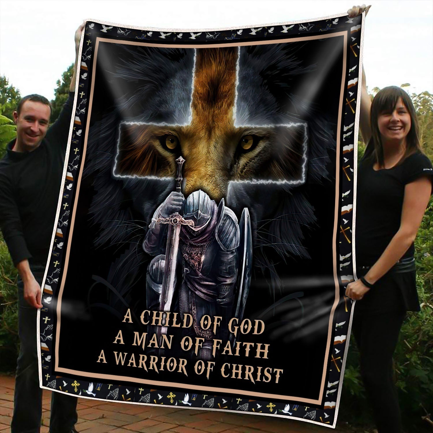 a-warrior-of-christ-and-lion-blanket-and-quilt