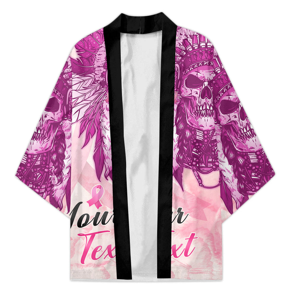 custom-personalised-pink-power-breast-cancer-kimono-never-give-up-native-american-skull