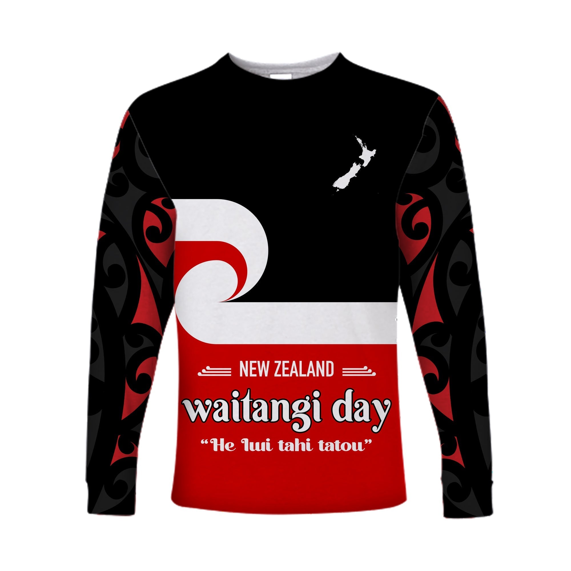 custom-personalised-waitangi-day-long-sleeve-shirt-maori-fern-and-tino-rangatiratanga-flag-lt13