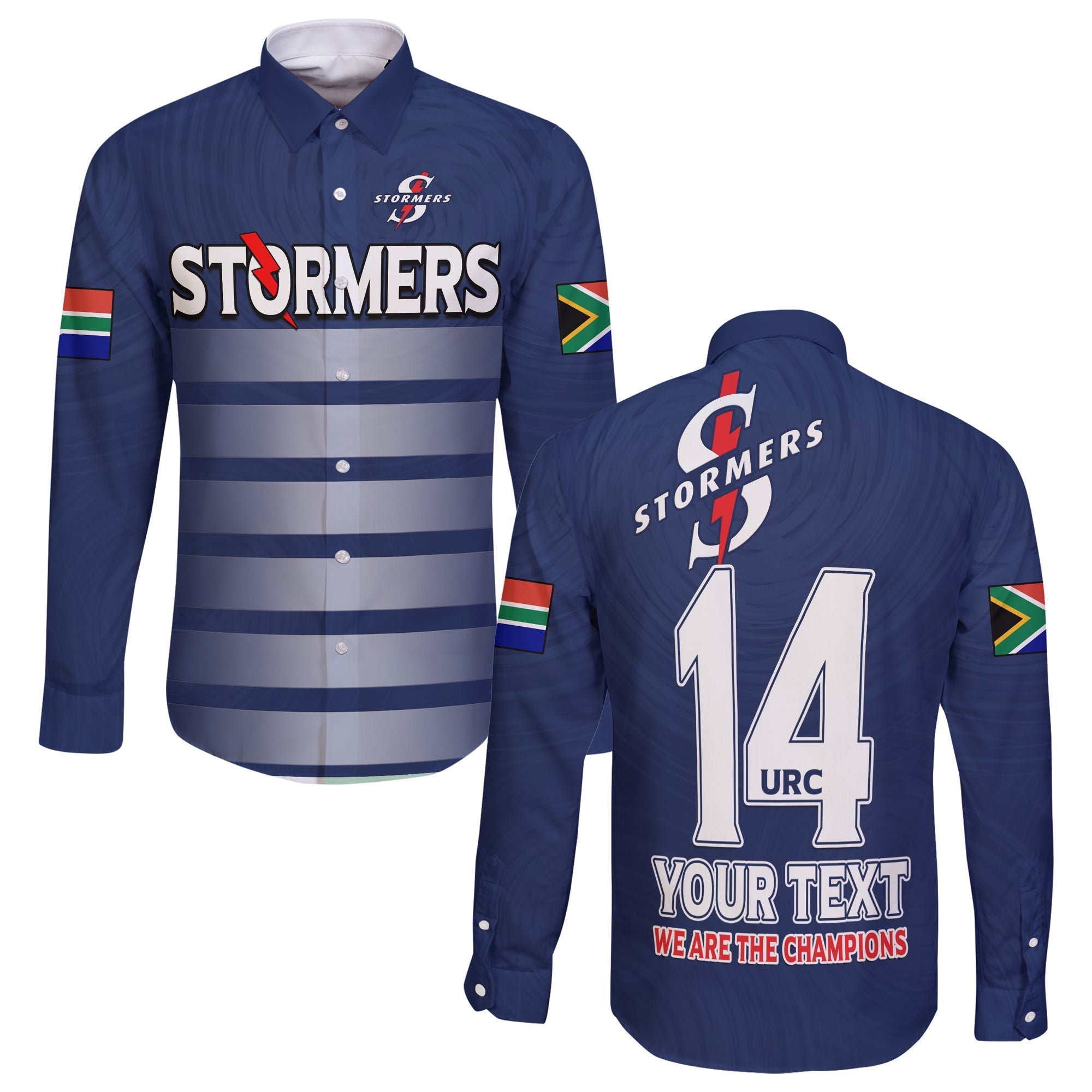 custom-text-and-number-stormers-south-africa-rugby-long-sleeve-button-shirt-we-are-the-champions-urc-unity