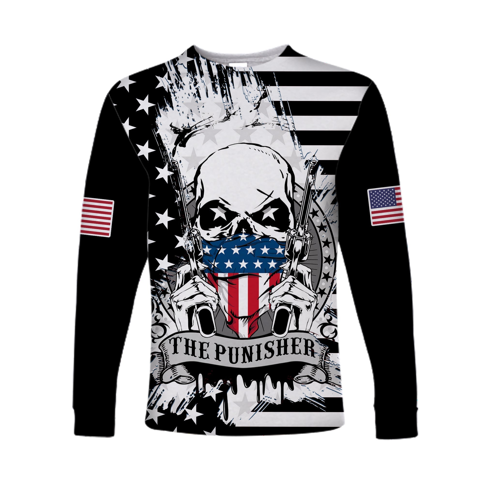 america-long-sleeve-shirt-american-flag-punisher-skull-grunge-style