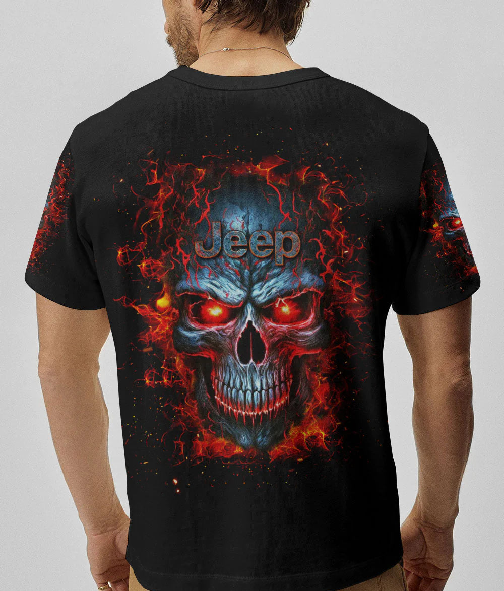 jeep-skull-fire-t-shirt