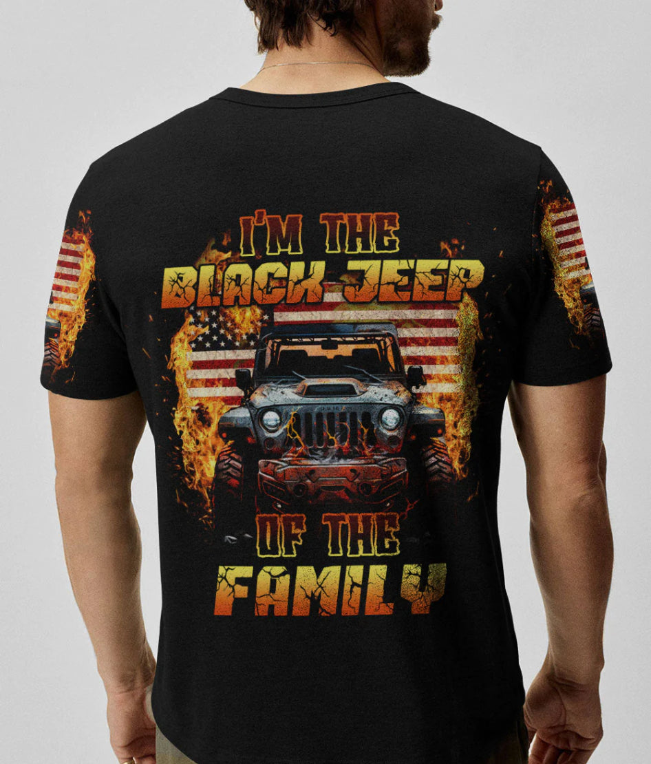 im-the-black-jeep-of-the-family-fire-american-flag-t-shirt