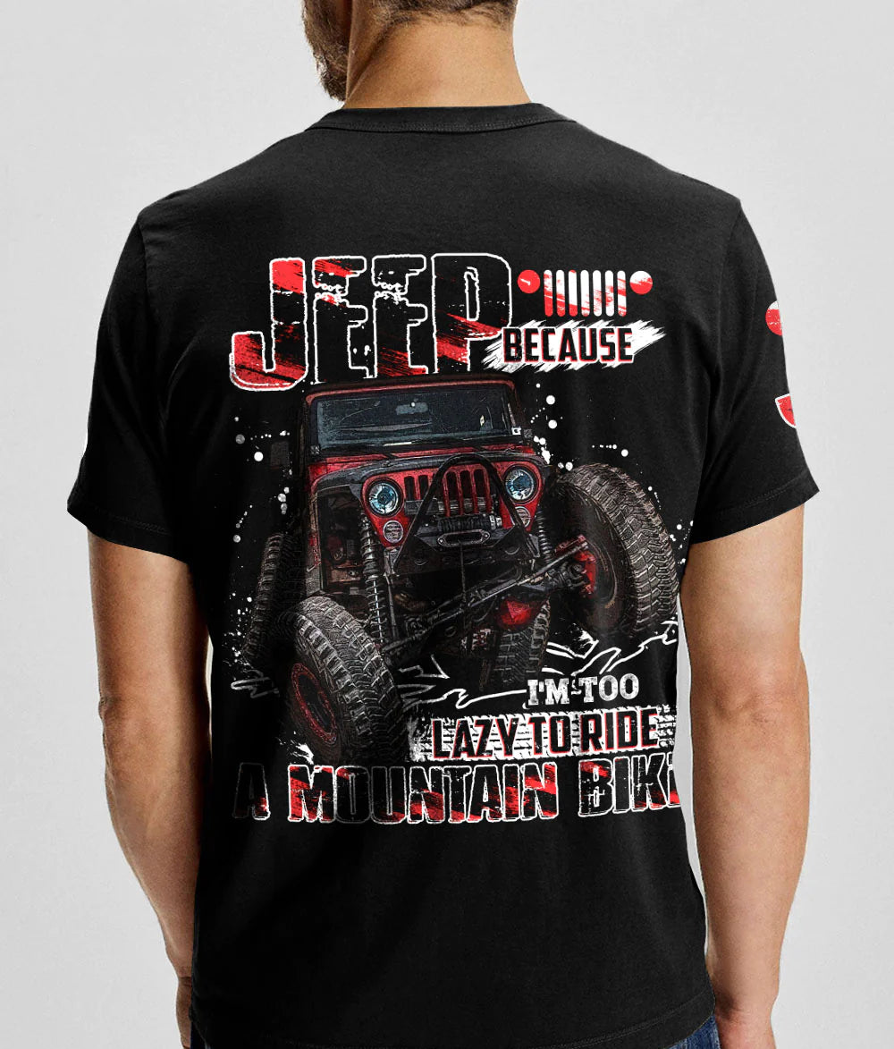 jeep-because-im-too-lazy-black-t-shirt