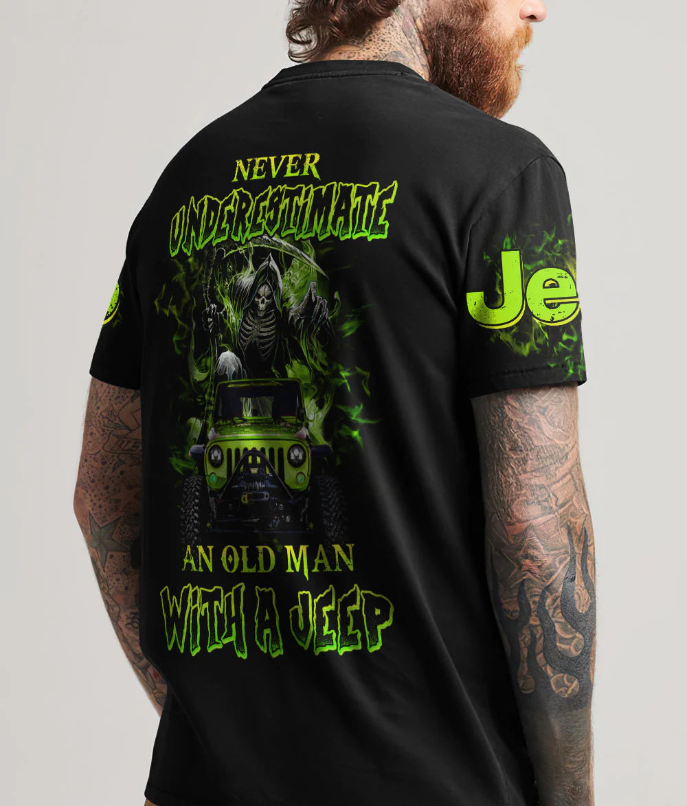 never-underestimate-an-old-man-with-a-jeep-skull-t-shirt