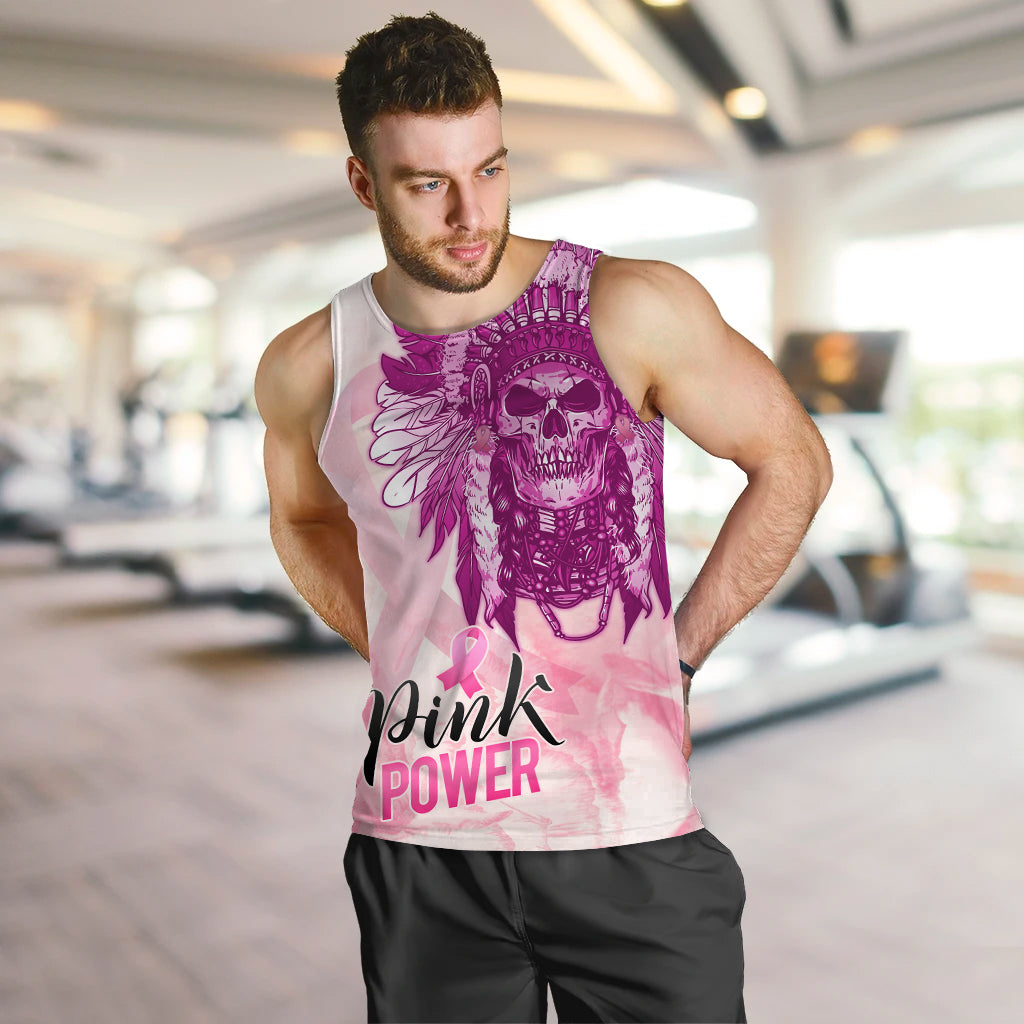 pink-power-breast-cancer-men-tank-top-never-give-up-native-american-skull