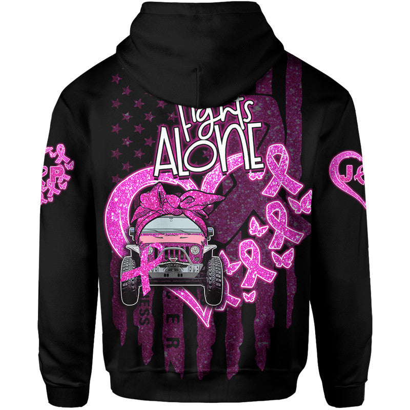 breast-cancer-hoodie-no-one-alone-heart-jeep