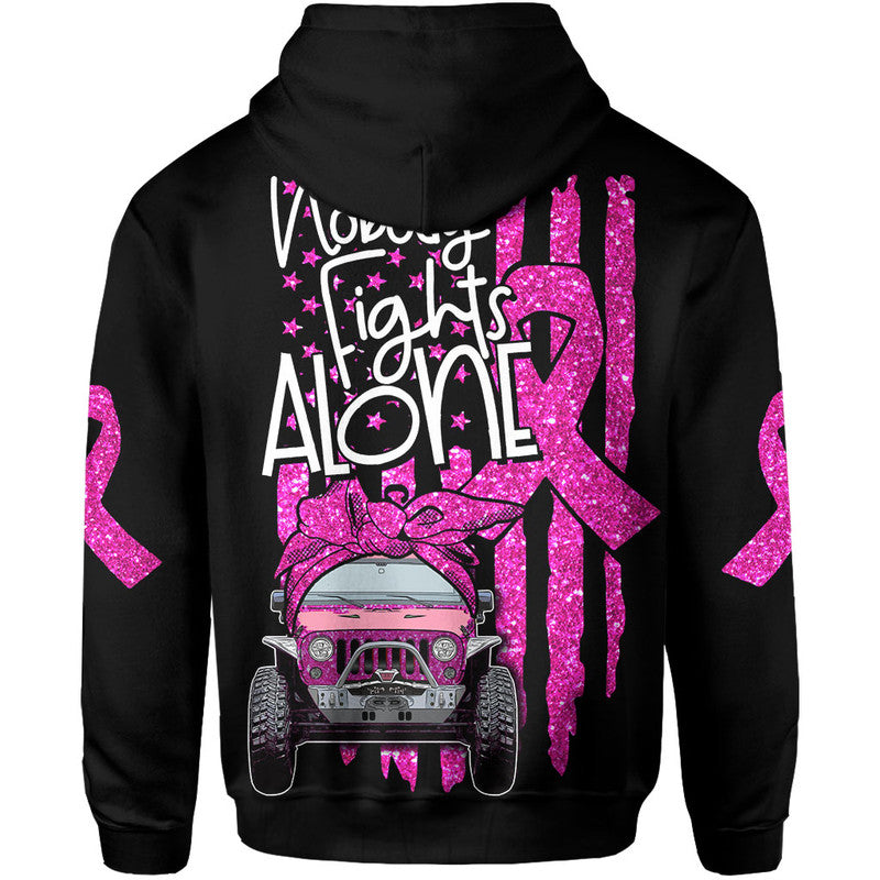 breast-cancer-hoodie-no-one-alone-jeep