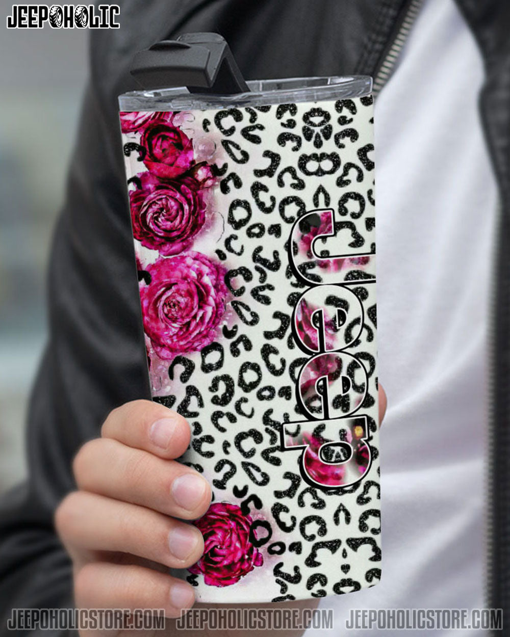 Jeep Flower Leopard Tumbler