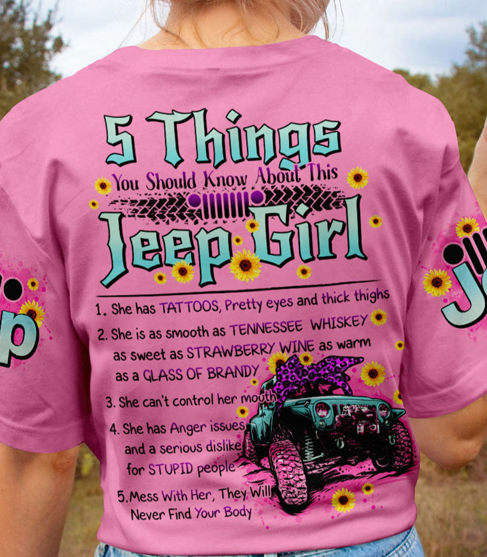 5 Things Jeep Girl Daisy T-Shirt