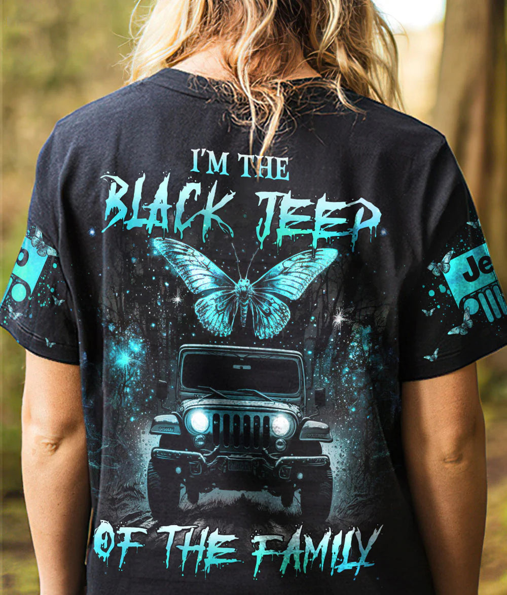 im-the-black-jeep-of-the-family-butterfly-t-shirt