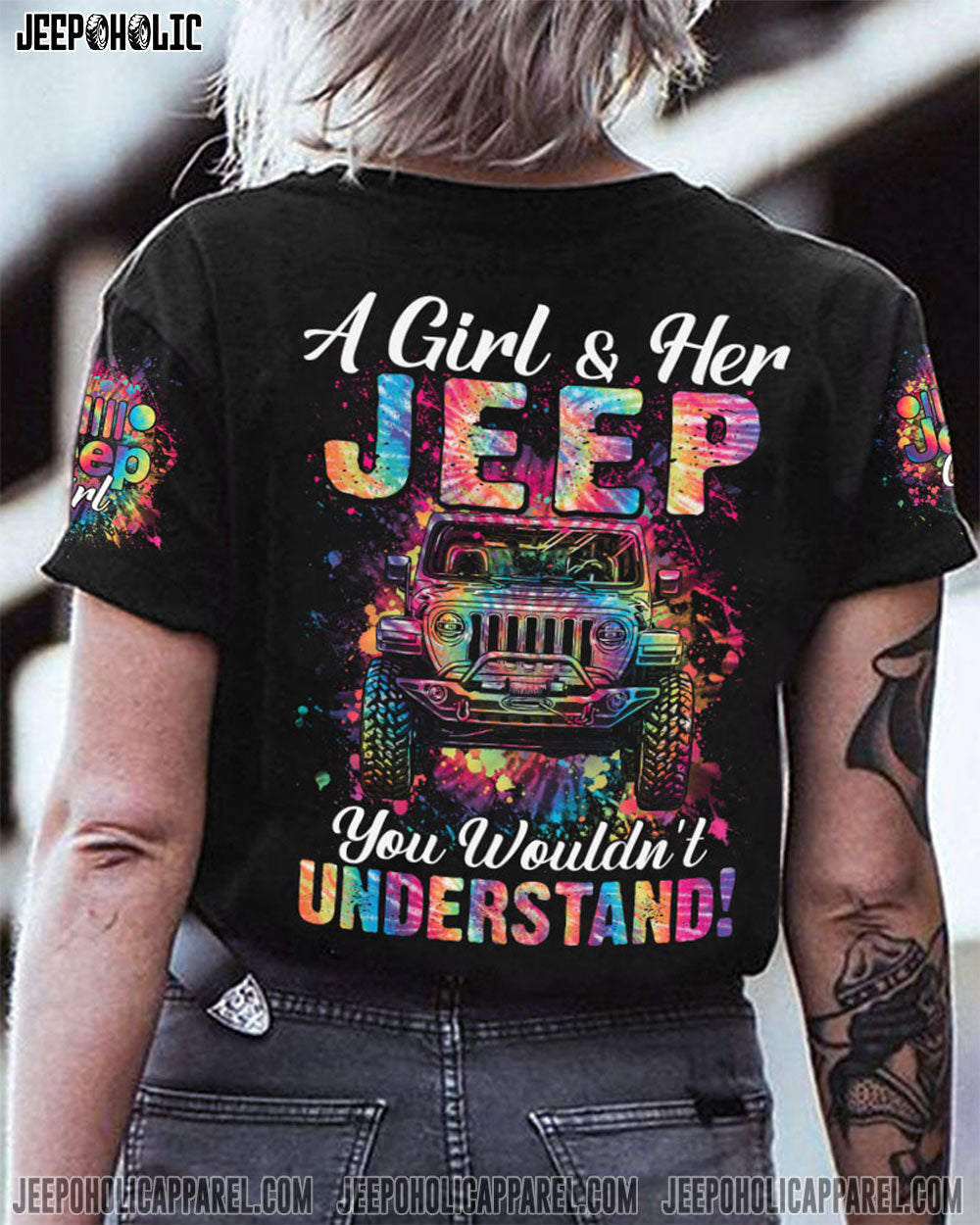 A Girl And Her Jeep You Wouldn't Understand All Over Print