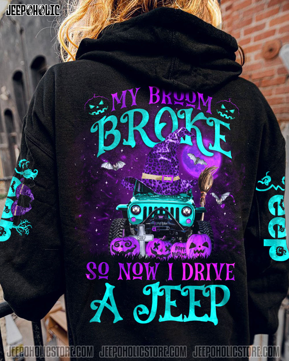 My Broom Broke Purple Jeep All Over Print