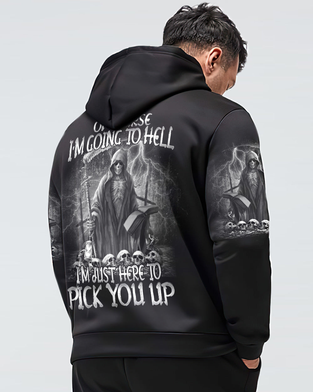 mens-skull-hoodie-im-just-here-to-pick-you-up-reaper