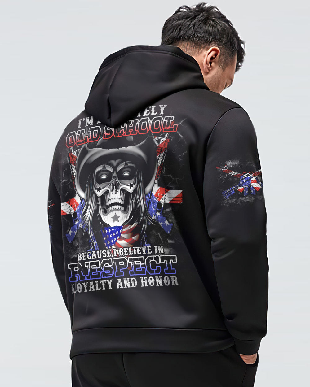 i-believe-in-respect-cowboy-skull-flag-mens-patriotic-hoodie