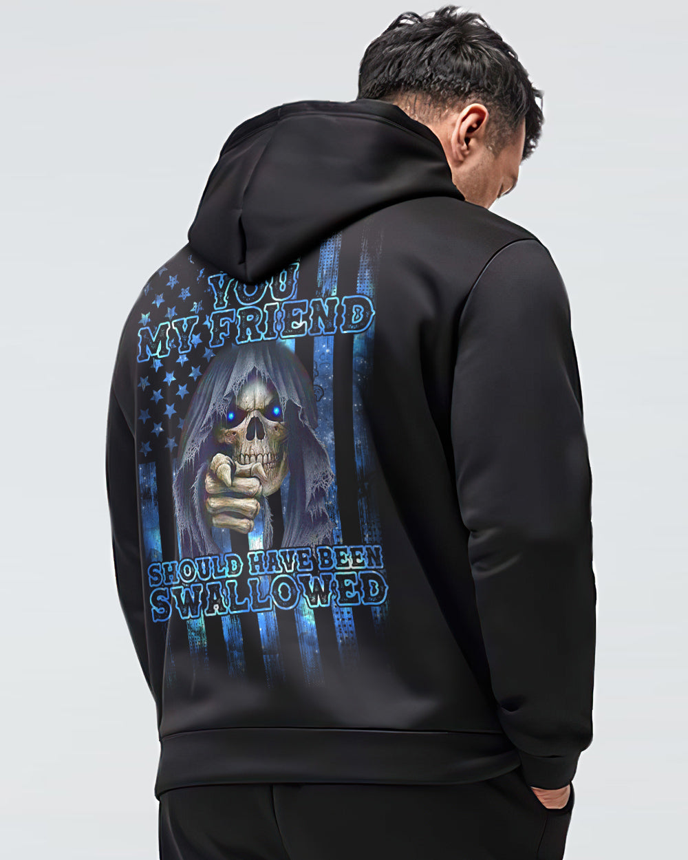 you-my-friend-should-have-been-swallowed-flag-mens-skull-hoodie