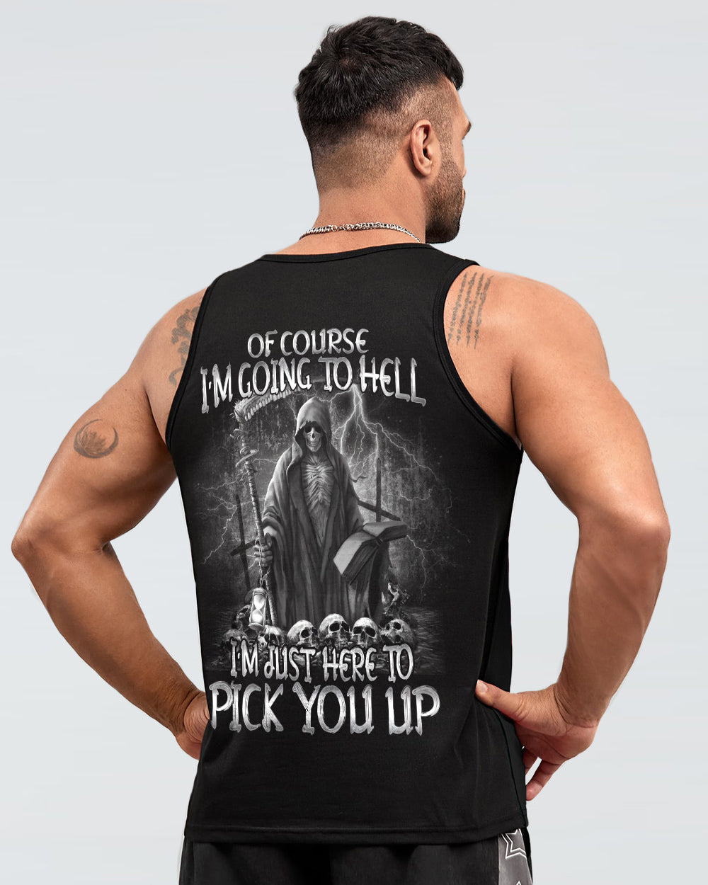 mens-skull-tank-top-im-just-here-to-pick-you-up-reaper