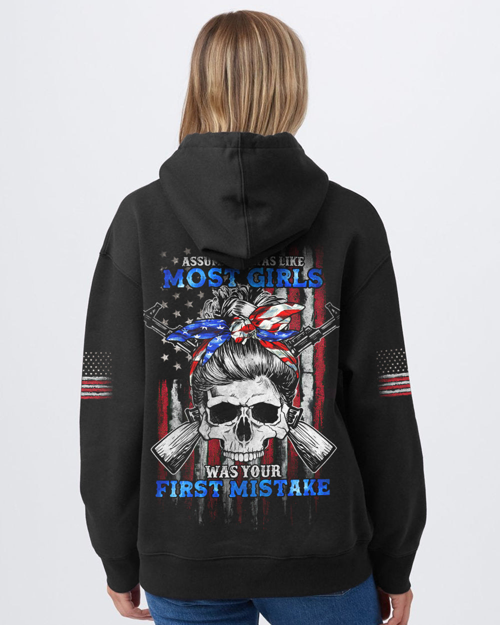 assuming-i-was-like-most-girls-messy-bun-skull-womens-patriotic-hoodie