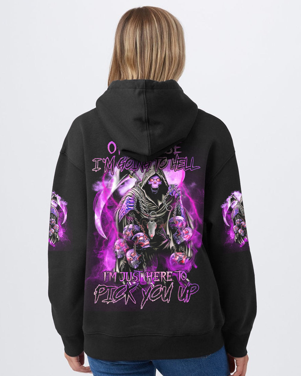 of-course-im-going-to-hell-purple-reaper-womens-skull-hoodie