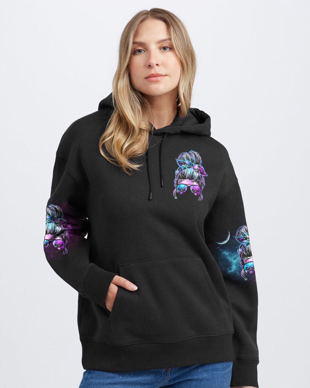 shhh-im-hiding-from-stupid-people-womens-skull-hoodie