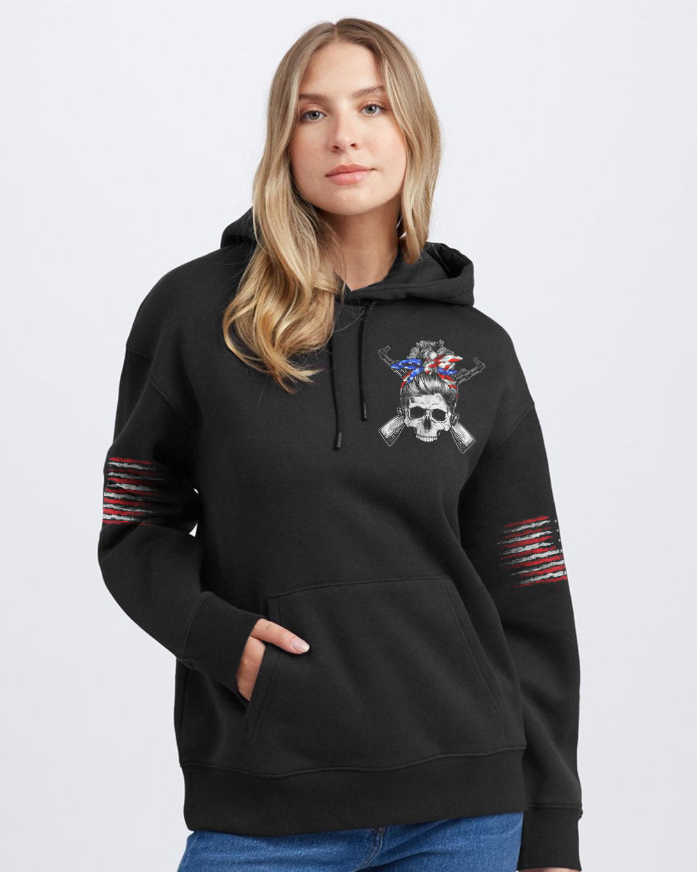 assuming-i-was-like-most-girls-messy-bun-skull-womens-patriotic-hoodie