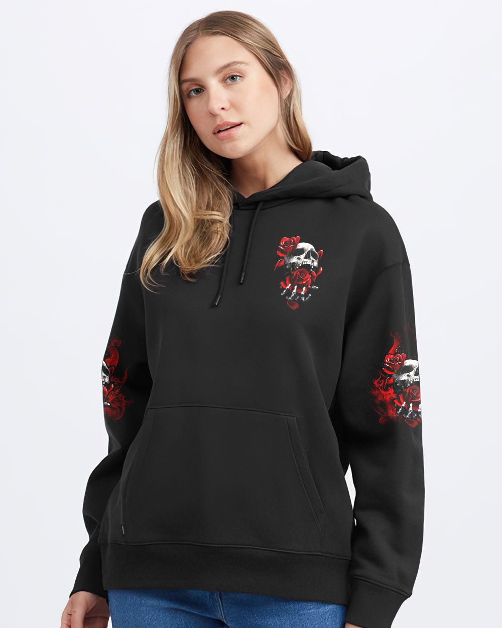 of-course-im-going-to-hell-i-just-here-to-pick-you-up-rose-womens-skull-hoodie