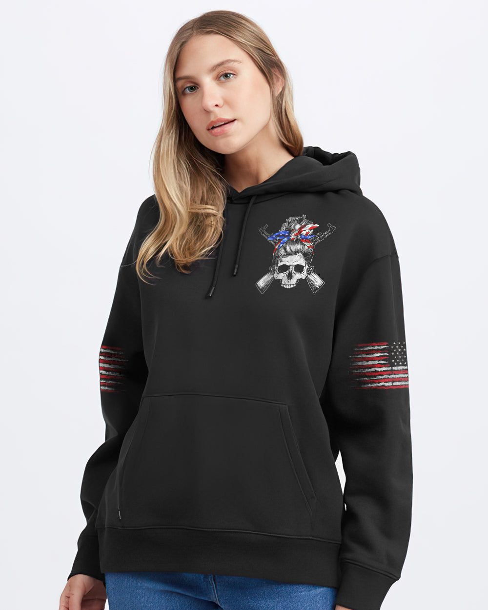 assuming-i-was-like-most-girls-messy-bun-skull-womens-patriotic-hoodie