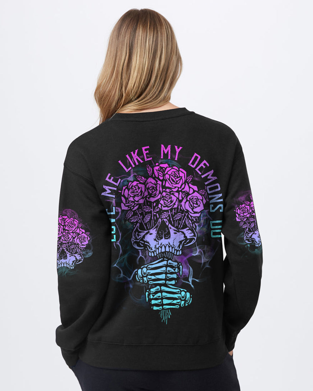 love-me-like-my-demons-do-bunch-of-rose-womens-skull-sweatshirt