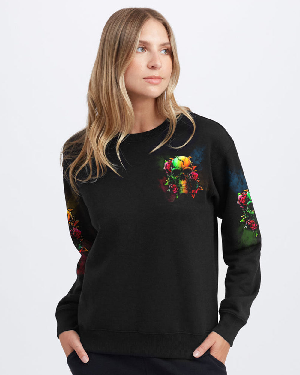 im-not-anti-social-im-just-not-user-friendly-rose-womens-skull-sweatshirt